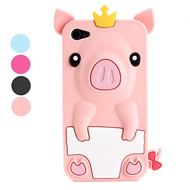 Capa Estilo Porquinho para iPhone 4 e 4S