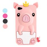 Capa Estilo Porquinho para iPhone 4 e 4S